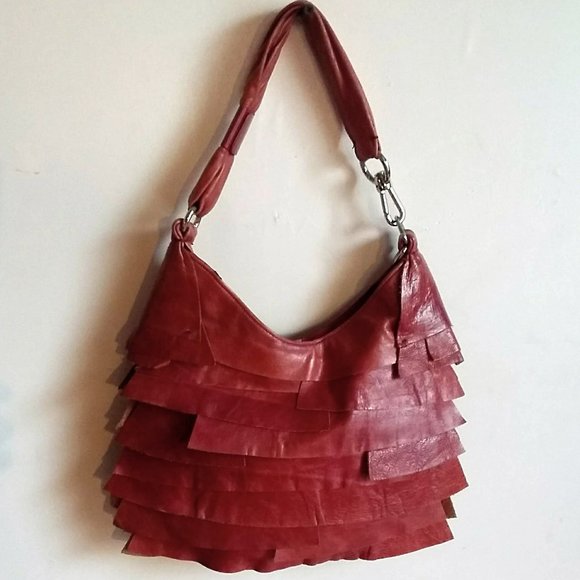 Sabina Handbags - SABINA identical to YSL Saint Tropez & Dimoni Leather Ruffle Layered Bag